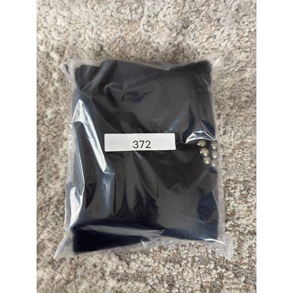 Guess Size XL Alpaca Wool Beaded Snap Button Knee Length Sweater Dress Black - Picture 11 of 11